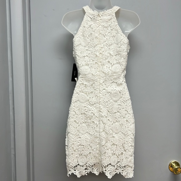 SOLD IN STORE NWT Lulus Crochet Overlayed Fully Lined Dress - Picture 9 of 9